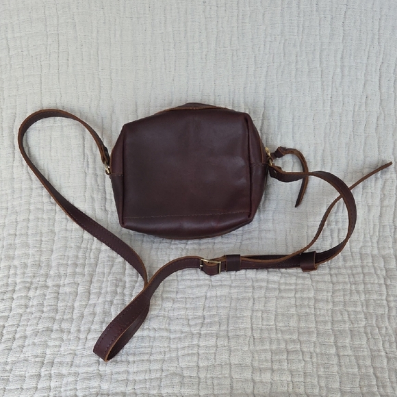 Portland Leather Toaster Crossbody Bag Brown - Picture 3 of 5